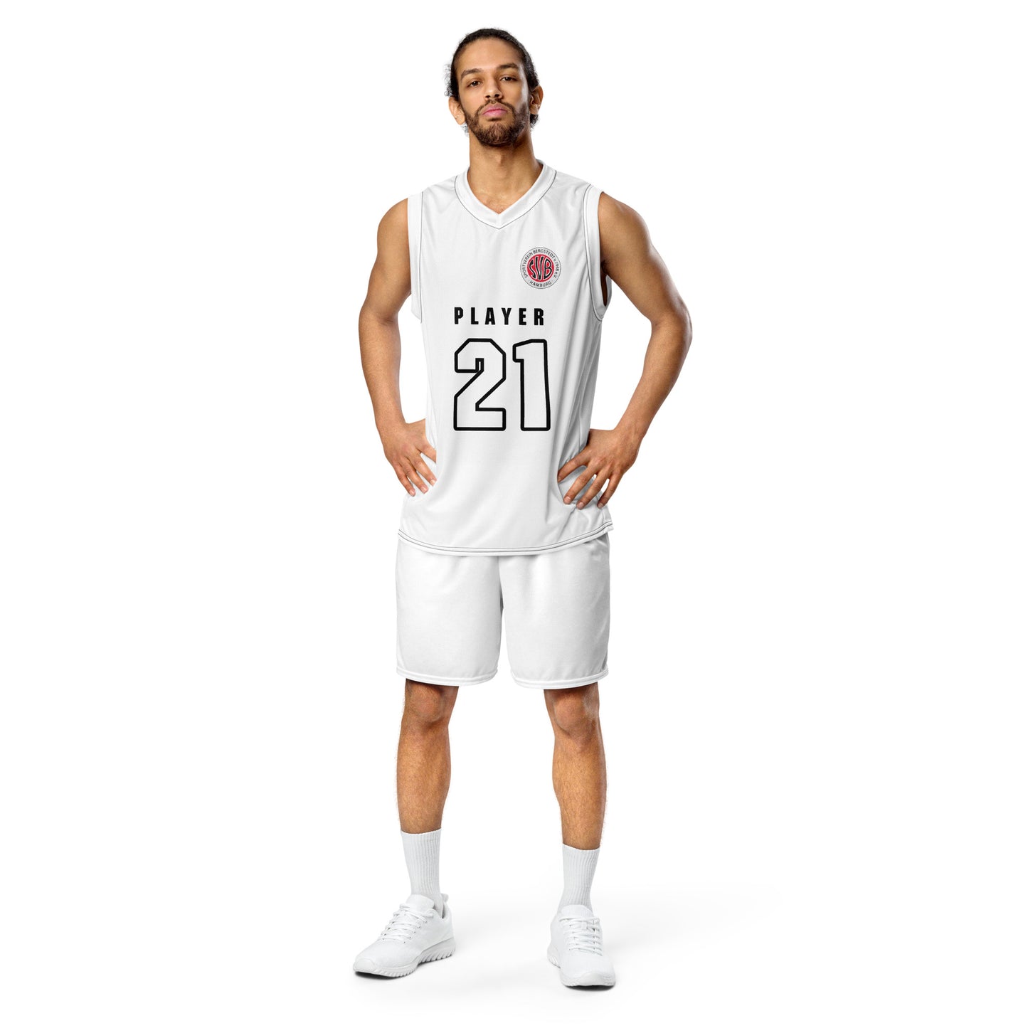SVB Shirt│Recyceltes Unisex-Basketballtrikot│All-Over-Druck