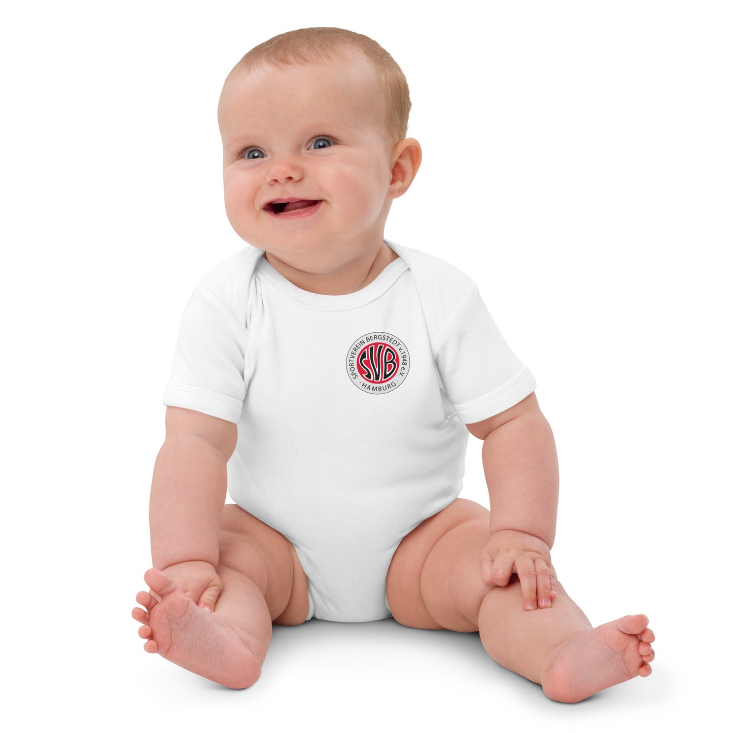 SVB Baby │Babystrampler aus Bio-Baumwolle│Nur SVB - LOGO │Druck