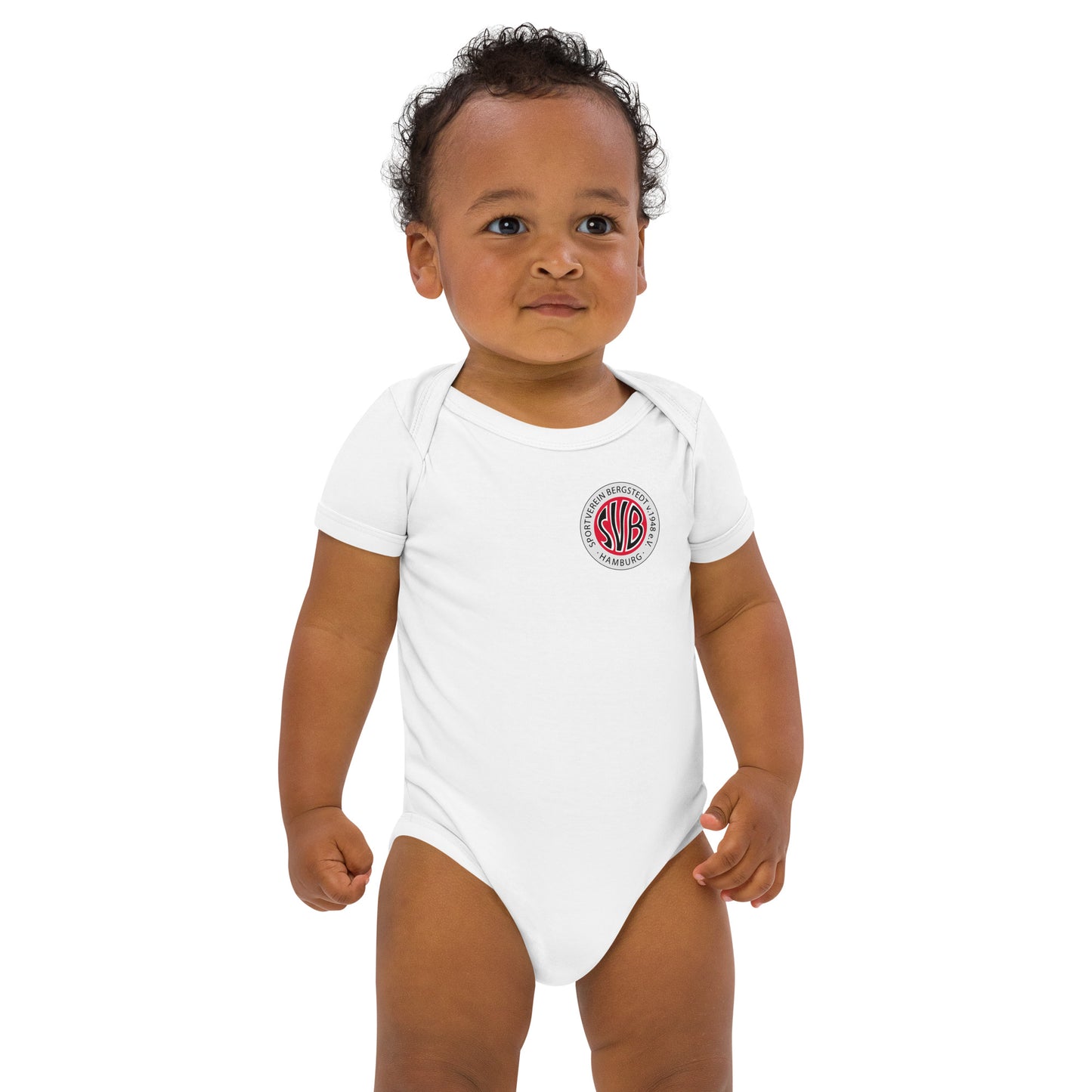 SVB Baby │Babystrampler aus Bio-Baumwolle│Nur SVB - LOGO │Druck