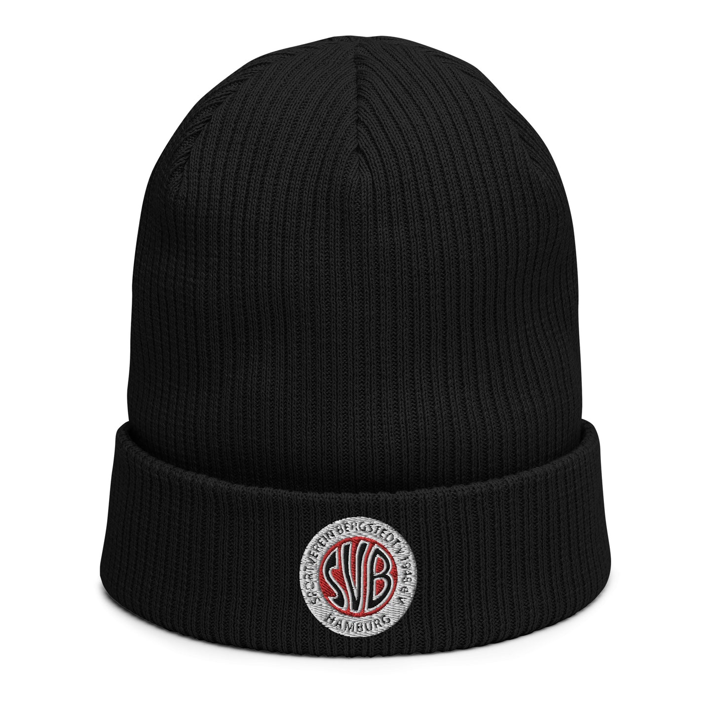 SVB Mütze │Gerippte Bio-Beanie │Bestickt