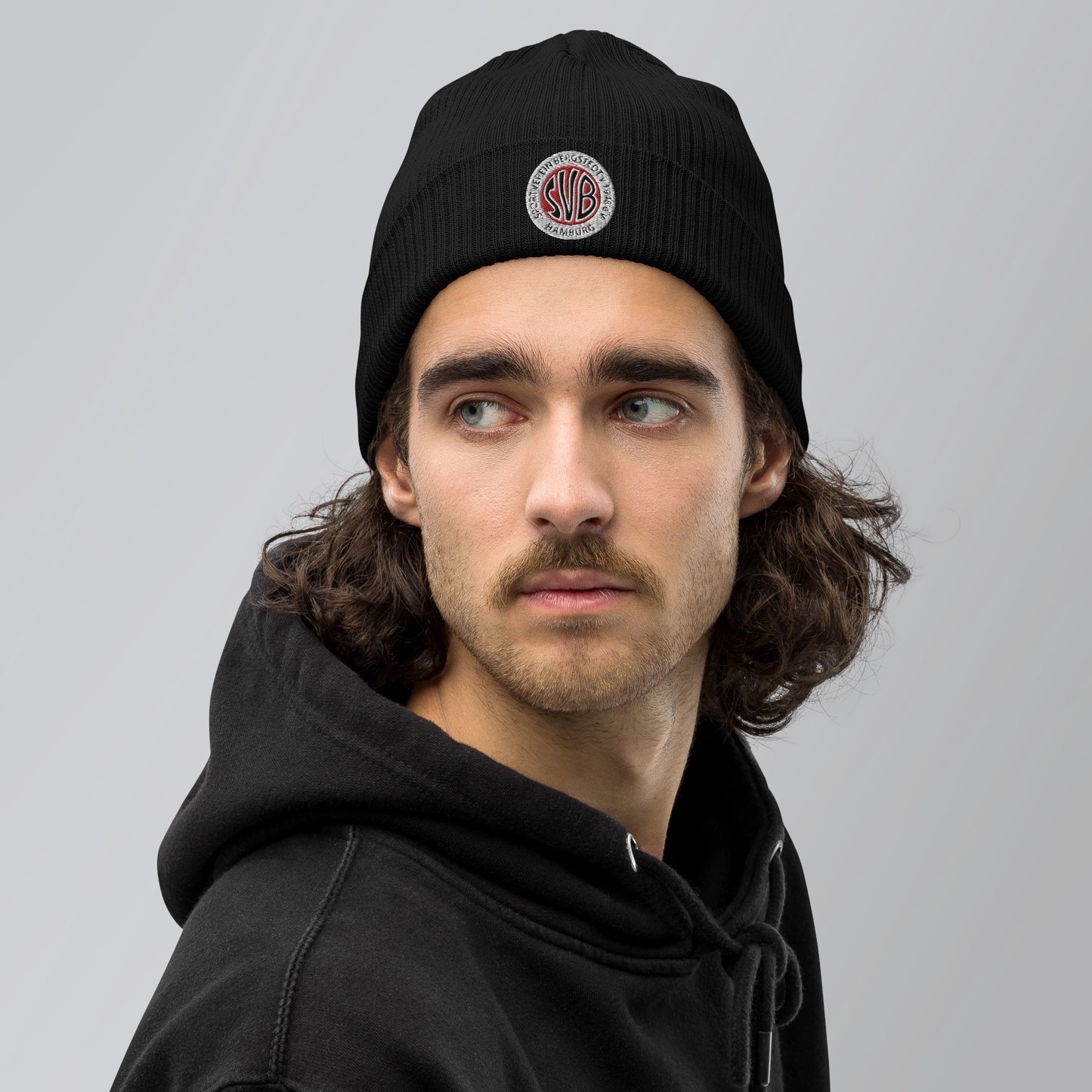 SVB Mütze │Gerippte Bio-Beanie │Bestickt