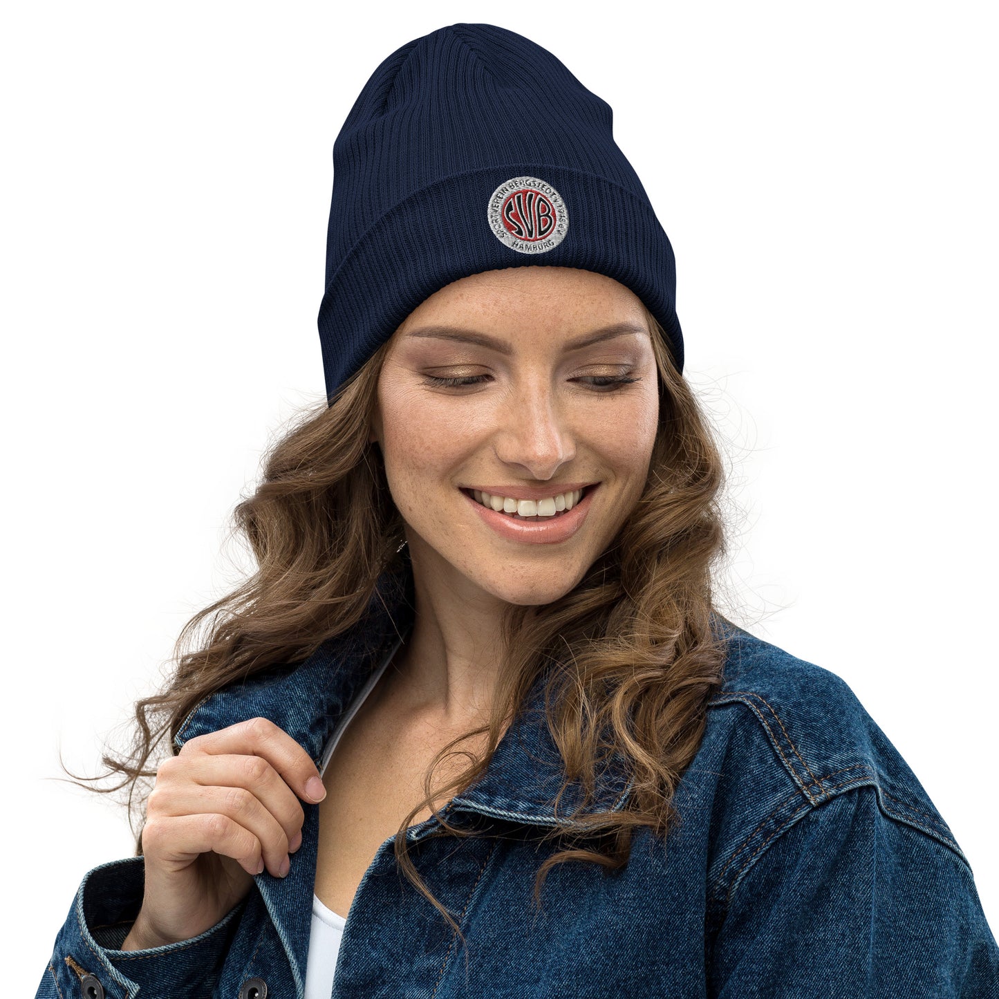 SVB Mütze │Gerippte Bio-Beanie │Bestickt